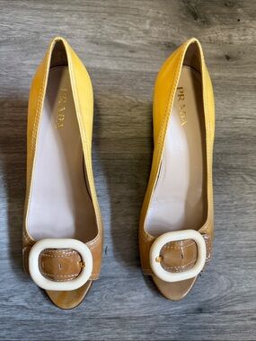 Rare Prada Peep-Toe Pumps. Best offer takes them
